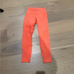 Lululemon Athletica Fiery Orange Leggings